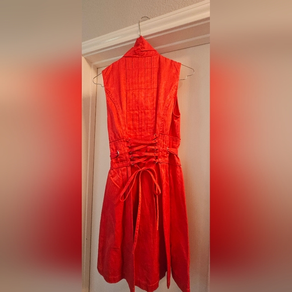 Coral cocktail dress - Picture 2 of 3